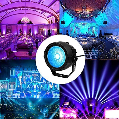 Stage Wash Light, Super Bright Mini COB Par Can Lights with DMX and Remote Control, Smooth RGB Color Mixing DJ, alternate
