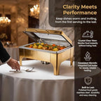 Stainless Steel Buffet Servers and Warmers, Chafing Dishes for Buffet Set, alternate view 3