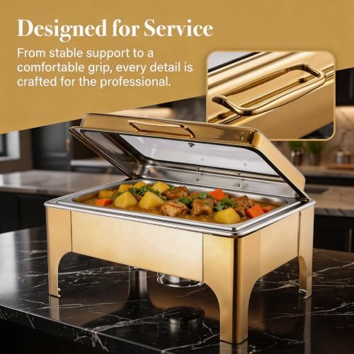 Stainless Steel Buffet Servers and Warmers, Chafing Dishes for Buffet Set, alternate view 5