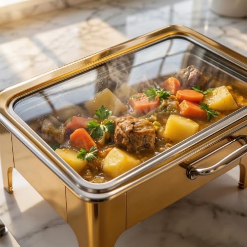 Stainless Steel Buffet Servers and Warmers, Chafing Dishes for Buffet Set, alternate view 6