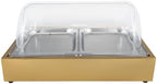 Stainless Steel Buffet Serving Tray with Ice Pan, 1.59Gal Food Display Platter for Sushi, Salad, Desserts, alternate view 6