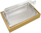 Stainless Steel Buffet Serving Tray with Ice Pan, 1.59Gal Food Display Platter for Sushi, Salad, Desserts, alternate view 7