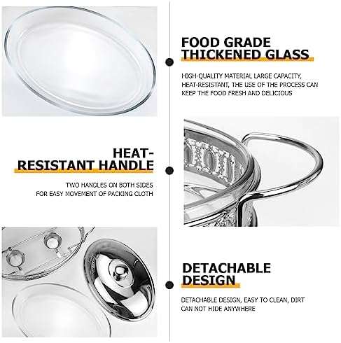Stainless Steel Chafing Dish Buffet Set Oval Chafing Food Pan with Covers Buffet Servers and Food Warmers for, alternate view