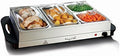 Stainless Steel Housing Easy Clean Buffet Server & Food Warmer With 4 Sectional Trays