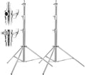Stainless Steel Light Stand 9.2ft/2.8m Heavy Duty, 2-Pack