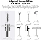 Stainless Steel Light Stand 9.2ft/2.8m Heavy Duty, 2-Pack, alternate view 2