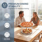 Stainless Steel Seafood Plate Rack 18x16cm Two Tier Pizza Stand in 18X16X15CM in Silver, alternate view 4
