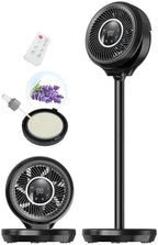 Standing Fan for Bedroom 180° Omnidirectional Oscillating 20dB Quiet Sleep