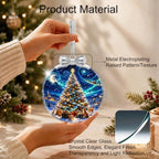 Starry Christmas Tree Ornament Crystal Glass 3 * 3.3 in for Xmas Tree Decor, alternate view 3