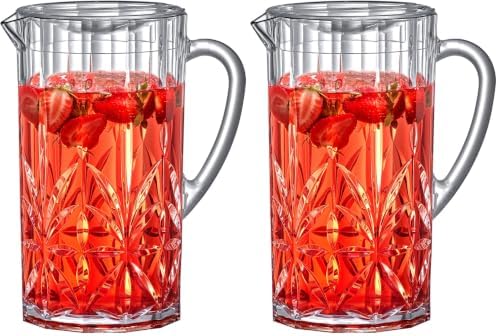 Stately - Acrylic Pitcher (80 oz), Clear Plastic Water Pitcher with Lid, Fridge Jug, BPA-Free, Shatter-Proof
