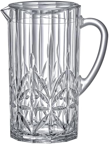 Stately - Acrylic Pitcher (80 oz), Clear Plastic Water Pitcher with Lid, Fridge Jug, BPA-Free, Shatter-Proof, alternate view