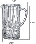 Stately - Acrylic Pitcher (80 oz), Clear Plastic Water Pitcher with Lid, Fridge Jug, BPA-Free, Shatter-Proof, alternate view