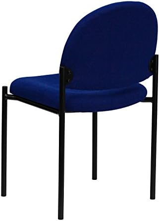 Steel Stackable Reception Chair, Navy, alternate view 3