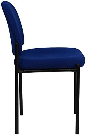 Steel Stackable Reception Chair, Navy, alternate view 4