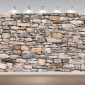 Stone Wall Backdrop, Vintage Ancient Brick Rock Stones Photography Background Brick Stone Wall Textured for