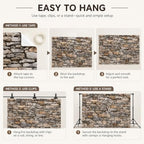 Stone Wall Backdrop, Vintage Ancient Brick Rock Stones Photography Background Brick Stone Wall Textured for, alternate view 6