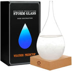 Storm Glass Weather Predictor, Christmas Snow Globe Storm Glass Barometer Weather Predictor, Home and Office
