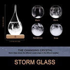 Storm Glass Weather Predictor, Christmas Snow Globe Storm Glass Barometer Weather Predictor, Home and Office, alternate view