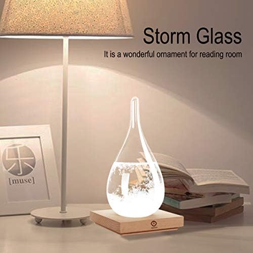 Storm Glass Weather Predictor, Christmas Snow Globe Storm Glass Barometer Weather Predictor, Home and Office, alternate view