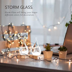 Storm Glass Weather Predictor, Christmas Snow Globe Storm Glass Barometer Weather Predictor, Home and Office, alternate view