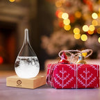 Storm Glass Weather Predictor, Christmas Snow Globe Storm Glass Barometer Weather Predictor, Home and Office, alternate view