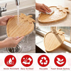 Strawberry Party Decorations Wooden Strawberry Charcuterie Board, Serving Tray for Berry First Birthday, Baby, alternate view