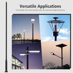 Street Light Pole 10Ft, Street Light Poles for Outdoor Lighting, Solar Pole Accessory for Street, Suitable for, alternate