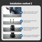 Street Light Pole 10Ft, Street Light Poles for Outdoor Lighting, Solar Pole Accessory for Street, Suitable for, alternate