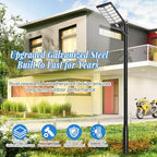 Street Light Pole 13 Ft, Outdoor Adjustable Metal Street Lamp Post for Solar Lights, Heavy Duty Exterior, alternate view 2