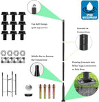 Street Light Pole 13 Ft Tall - Outdoor Adjustable Heavy Duty Metal Street Lamp Post for Outside Solar Street, alternate view