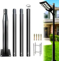 Street Light Pole 13Ft, Street Light Poles for Outdoor Lighting, Solar Pole Accessory for Street, Suitable for