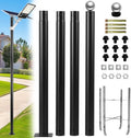 Street Light Pole 13ft Tall, Outdoor Split Adjustable Heavy-Duty Metal