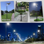 Street Light Pole 16 Ft Tall - Outdoor Adjustable Heavy Duty Metal Street Lamp Post for Outside Solar Street, alternate view
