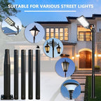 Street Light Pole 16Ft Tall, Outdoor Metal Split Heavy Duty Street Lamp Post for Outside Large Solar Street, alternate view 2