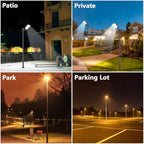 Street Light Pole 16Ft Tall, Outdoor Metal Split Heavy Duty Street Lamp Post for Outside Large Solar Street, alternate view 7