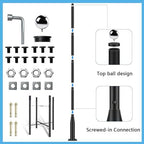 Street Light Pole 16Ft Tall, Solar Split Street Lamp Post for Outdoor Light Galvanized Heavy-Duty Metal Light, alternate view