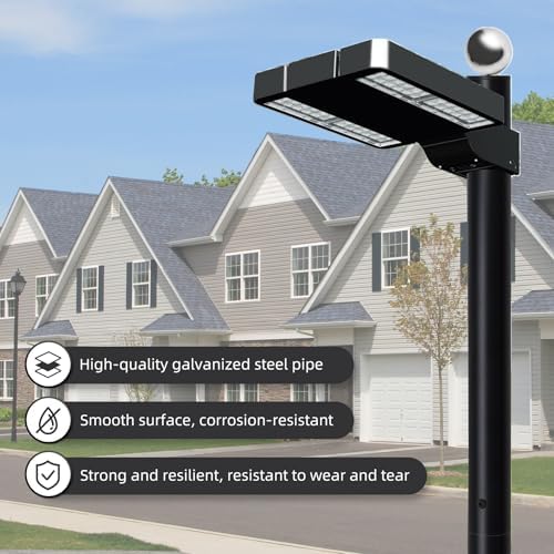 Street Light Pole 20Ft, Street Light Poles for Outdoor Lighting, Solar Pole Accessory for Street, Suitable for, alternate