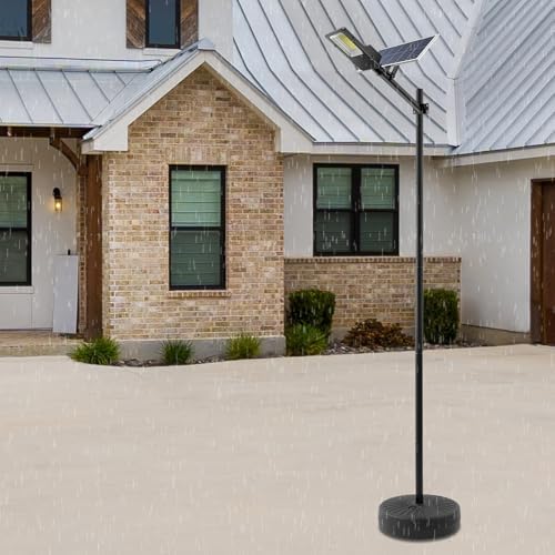 Street Light Pole, 8.5FT 48mm Split Street Lamp Post for Outdoor Street Courtyard Parking Lot Moveable Lighting