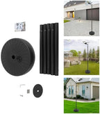 Street Light Pole, 8.5FT 48mm Split Street Lamp Post for Outdoor Street Courtyard Parking Lot Moveable Lighting, alternate
