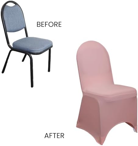 Stretch Spandex Banquet Chair Cover - Dusty Rose, Wedding Slip Covers, Premium Quality Chair Cover in Dusty Rose, alternate