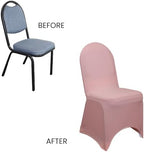 Stretch Spandex Banquet Chair Cover - Dusty Rose, Wedding Slip Covers, Premium Quality Chair Cover in Dusty Rose, alternate