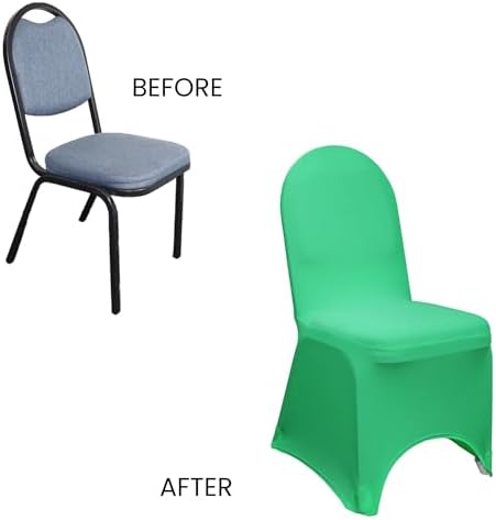 Stretch Spandex Banquet Chair Cover - Emerald Green, Wedding Slip Covers, Premium Quality Chair Cover in Emerald, alternate