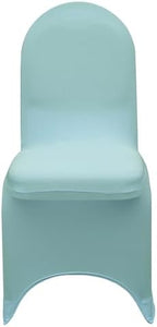 Stretch Spandex Banquet Chair Cover - Robin Egg, Wedding Slip Covers, Premium Quality Chair Cover, alternate view 4