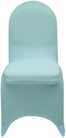Stretch Spandex Banquet Chair Cover - Robin Egg, Wedding Slip Covers, Premium Quality Chair Cover, alternate view 4