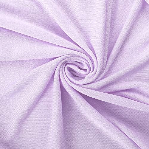 Stretch Spandex Chair Cover for Wedding Party Dining Banquet Event (Lavender, 25), alternate view 6