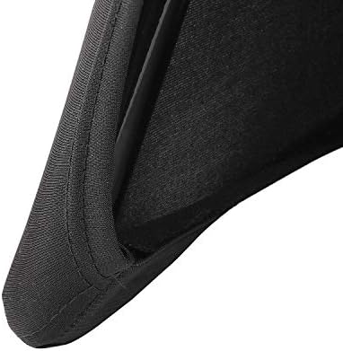 Stretch Spandex Folding Chair Cover for Wedding Party Dining Banquet Event (Black,12pcs) in Black, alternate view 5