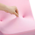 Stretch Spandex Folding Chair Cover for Wedding Party Dining Banquet Event (Pink,6pcs) in Pink, alternate view 4