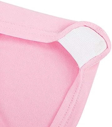 Stretch Spandex Folding Chair Cover for Wedding Party Dining Banquet Event (Pink,6pcs) in Pink, alternate view 7