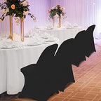Stretch Spandex Folding Chair Covers,100PCS Upgrade Black, alternate view 2