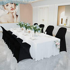 Stretch Spandex Folding Chair Covers,100PCS Upgrade Black, alternate view 4
